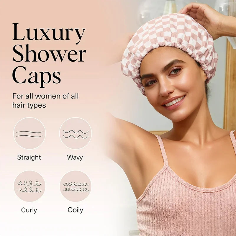 SatinCrown Shower Cap