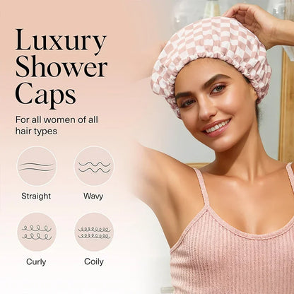 SatinCrown Shower Cap