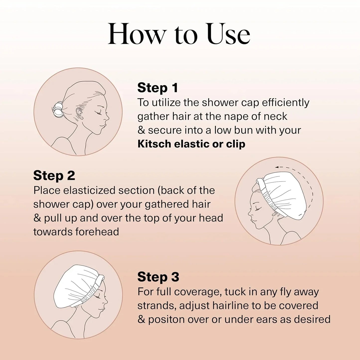 SatinCrown Shower Cap